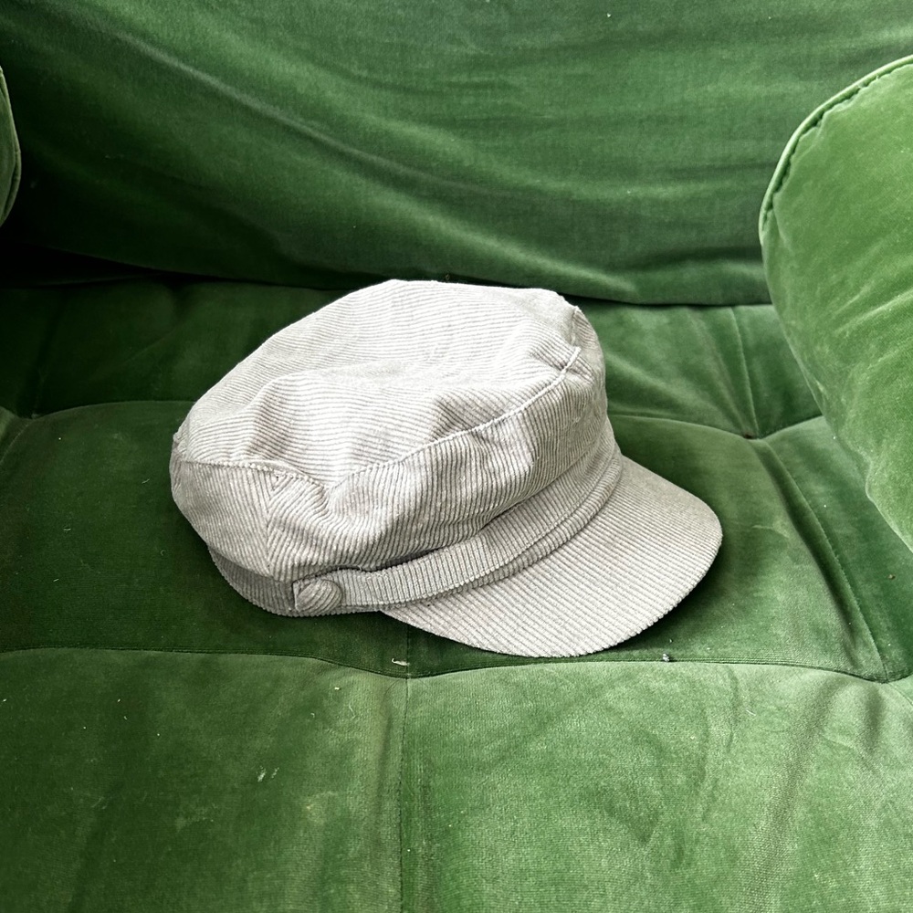 Corduroy World Market Railroad style hat/cap